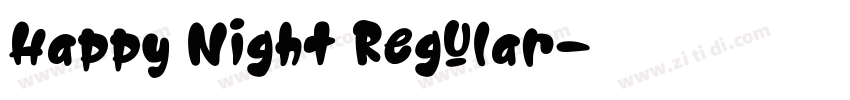Happy Night Regular字体转换